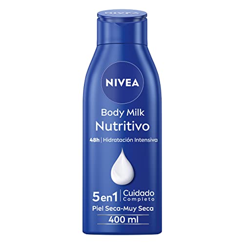 Nivea Crema Corpo Nutriente 400 Ml, Crema Idratante Arricchita Con Olio Di Mandorla Naturale E Vitamina E, Crema Nutriente Per Il Corpo Per Pelli Secc
