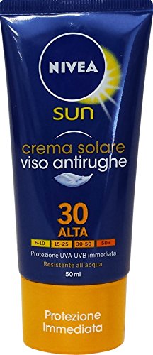 Nivea Men - Nivea Sun Crema Solare Viso Antirughe Fp 30 Alta 50 Ml