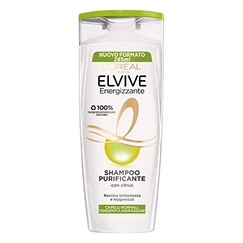 L'Oreal Paris Shampoo Purificante Con Citrus Elvive, 285Ml