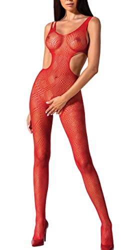 Passion Woman Bs085 Bodystocking – Rosso Unica