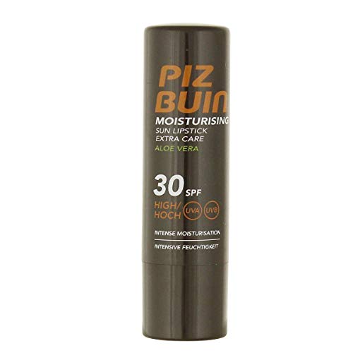 2 X Piz Buin Moisturising Sun Lipstick Extra Care Aloe Vera Spf30 4.9G