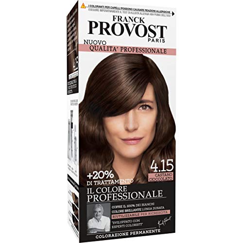 Franck Provost Tinta Capelli Colore Professionale A Domicilio A Domicilio, Valorizza Riflessi E Brillantezza, Castano Cioccolato