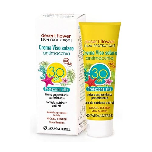 Farmaderbe Desert Flower - Crema Viso Solare Antimacchia Spf30, 50Ml