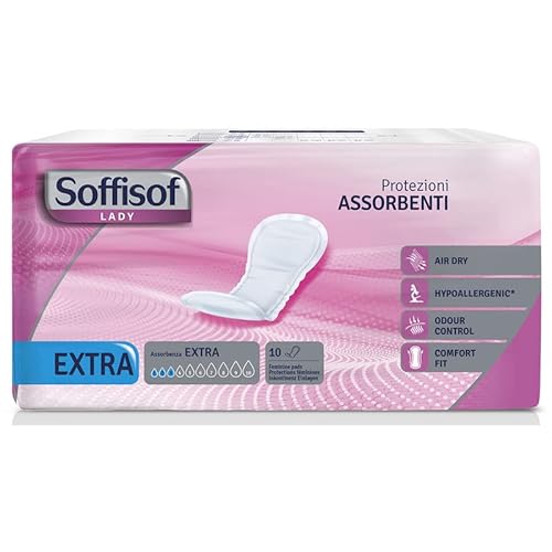 Soffisof Lady Protezioni Assorbenti, Assorbenza Extra, 1 Pacco Da 10 Assorbenti