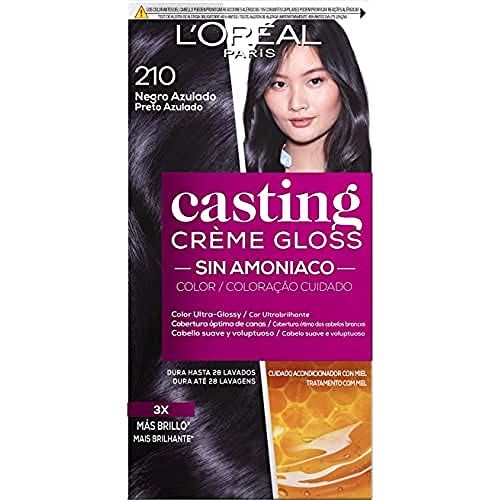 L'Óreal Casting Creme Gloss Tinture Per Capelli, 210 Nero Blu, 600 Gr