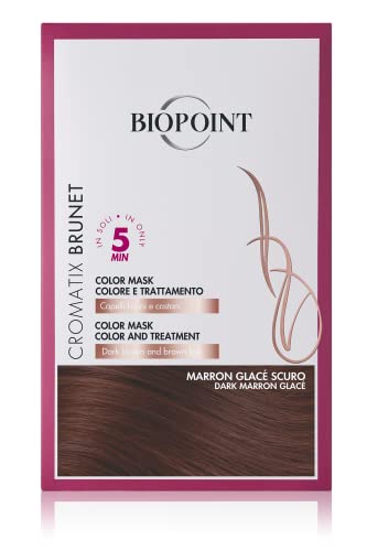 Biopoint Cromatix - Color Mask, Maschera Colorante Per Capelli Grigi, Bianchi E Biondi, Senza Ammoniaca, Azione Nutriente E Ravvivante, Intensifica E