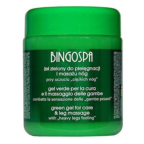Gel Verde Per Gambe Pesanti, Vene Varicose, Vasi Fragili 500 Ml Bingospa