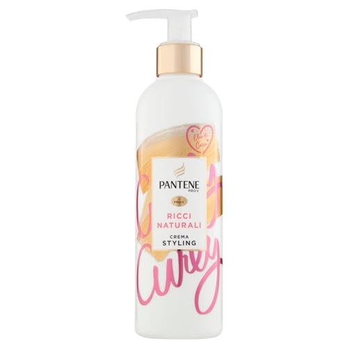 Pantene Pro-V Crema Styling+ Termoprotettore Ricci Naturali, Senza Risciacquo, Nutriente, Con Olio Di Cocco, Per Controllo Del Crespo E Ricci Morbidi