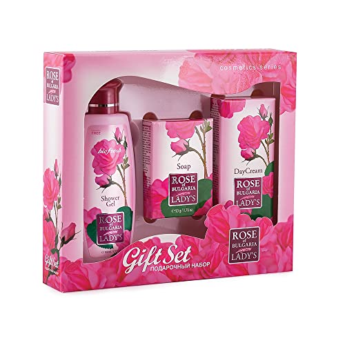 Set Regalo Rose Of Bulgaria,3 Prodotti Con Acqua Di Rosa Naturale
