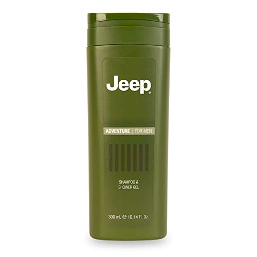 Jeep | Adventure - Shampoo & Gel Doccia Per Uomo, Con Fragranza Aromatica E Legnosa, Sensazione Di Freschezza, Made In Italy, 300 Ml