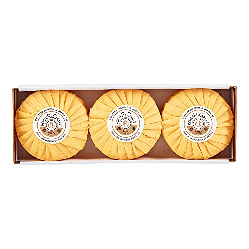 Roger & Gallet - Sapone In Legno D'Arancio, 3 Confezioni Da 100 G
