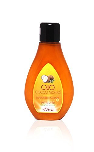 Diva Olio Solare Al Cocco E Monoi Di Tahiti Super Abbronzante 100% Vegano Senza Paraffina Petrolati Parabeni 100Ml