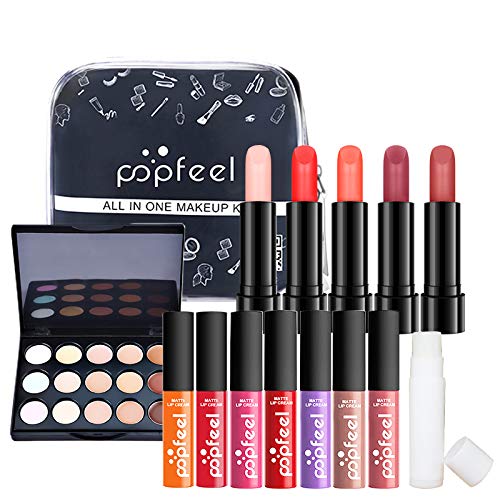 Set Di Trucchi, Fantasyday Kit Di Bellezza Cosmetici Kit Per Occhi, Viso E Labbra - Natale Regalo Xmas Makeup Gift Set Con Correttore, Rossetti, Lucid