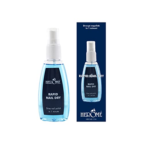 Herome Asciuga Unghie Rapido - Un Pratico Spray Per Ottenere Unghie Asciutte E Lucide In Un Solo Minuto (Rapid Nail Dry) - 75Ml.