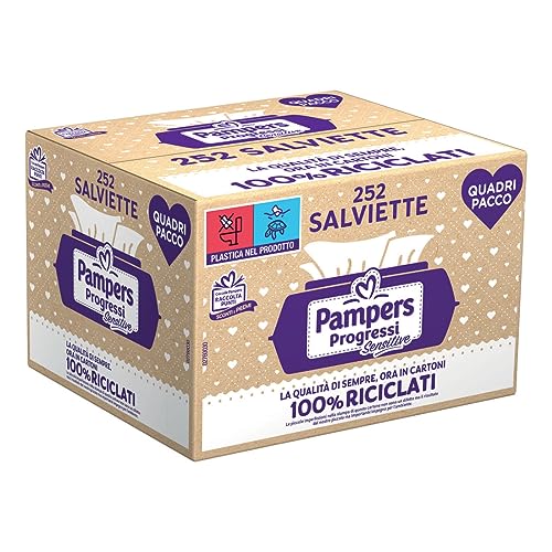 Salviette Pampers Progressi Sensitive Super Scorta - 252 Piezas