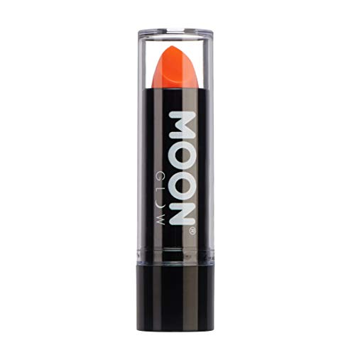 Moon Glow Rossetto Neon Uv - Rossetto Colorato Al Neon Brillante - Si Illumina Sotto I Raggi Uv, Arancio Intenso, 1 Conteggio (Confezione Da 1)