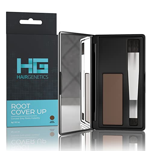 Hair Genetics Root Cover Up Ritocco Ricrescita Radici Professionale – Copre I Capelli Bianchi, Riempie Le Sopracciglia - Resiste A Più Lavaggi, Prodot