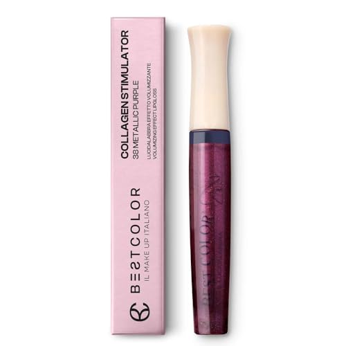 Best Color Collagen Stimulator Lucidalabbra Effetto Volumizzante 38 Metallic Purple 7Ml