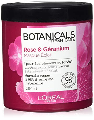 L'Oréal Paris Botanicals Maschera Trattamento Rimedio Eclat Per Capelli Terne/Colorati, 200 Ml – Set Di 3