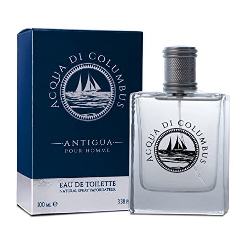 Acqua Di Columbus | Antigua - Profumo Uomo Acqua Di Colombus, Profumi Eleganti E Distinti, Fragranza Fresca, Made In Italy, 100 Ml