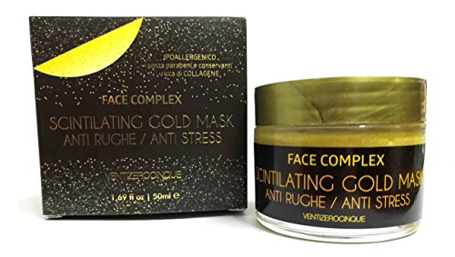 Gold Mask Scintilating Crema Viso 50Ml Face Complex Ventizerocinque Antirughe E Antistress