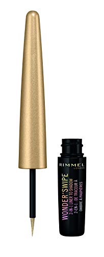 Rimmel London Wonder'Swipe - Eyeliner Metallico E Ombretto Glitter 2-In-1 - Ballin' - 2 Ml