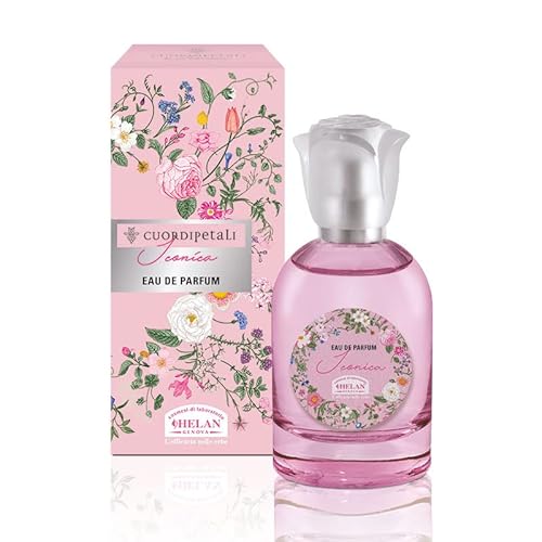 Helan, Cuor Di Petali, Iconica, Profumo Donna Eau De Parfum, Fragranza Floreale, Cipriato, Muschiato, Armonia Tra Legno Di Rose E Muschio Bianco, 50 M