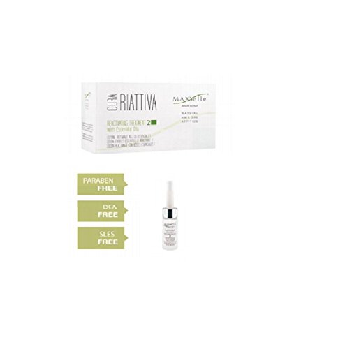 Maxxelle Cura - Lozione Riattivante 2 Agli Oli Essenziale, Attivatore Di Crescita Per Capelli (6X6Ml)