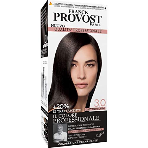 Franck Provost Tinta Capelli Colore Professionale A Domicilio, Valorizza Riflessi E Brillantezza, Castano Scuro