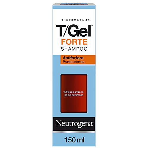 Neutrogena Shampoo Antiforfora T/Gel Forte Prurito Intenso, Shampoo Uomo Per Capelli Secchi Contro Il Prurito, Shampoo Anti-Forfora Senza Alcol Effica