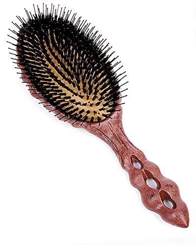 Ys Park Hair Brush - Beetle - Luster Air Cushion - Marble Wood Air Vent - Boar & Nylon Ys-Br50As2 By Ys Park