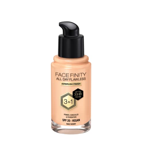 Max Factor Facefinity Fondotinta Tonalità N42, Ivory 30 Ml