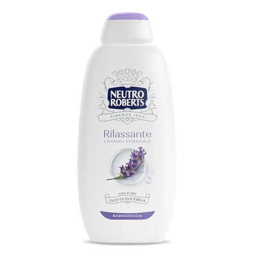 Neutro Roberts Bagnoschiuma Corpo Rilassante Con Lavanda E Patchouli, Per Una Pelle Distesa E Rilassata, Ingredienti Di Origine Naturale, Senza Sapone