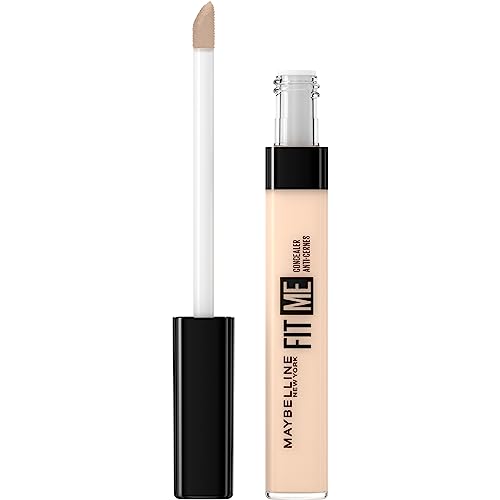 Maybelline New York Correttore Fit Me, Formula Liquida Leggera, Ottima Coprenza, Finish Anti Fatica, 08 Nude, 6,8 Ml