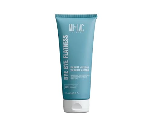 Mulac Cosmetics Bye Bye Flatness Volume Mask Maschera Fortificante Peso Zero 200 Ml Vegan