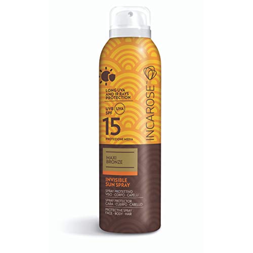 Incarose Maxi Bronze Invisible Sun Spray Uva/Uvb Spf 15 150 Ml.