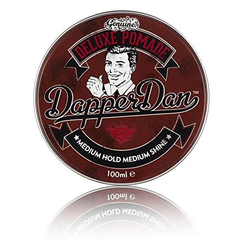 Dapper Dan Deluxe Pomade, Medium Hold Medium Shine, Citrus & Vanilla Fragrance, 1 X 100 Ml