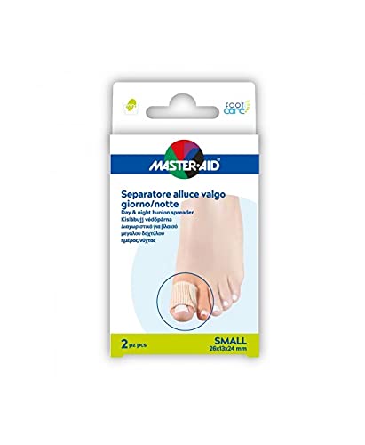 Master-Aid Foot Care - Separatore Per Alluce Valgo Giorno E Notte Small, 2Pz