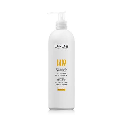 Laboratorios Babé - Fluido Corporal Hidra-Calm 500 Ml, Con Aceite De Jojoba Y Manteca De Karité, Hidratante, Nutritivo, Protección Epidermis, Piel Sen