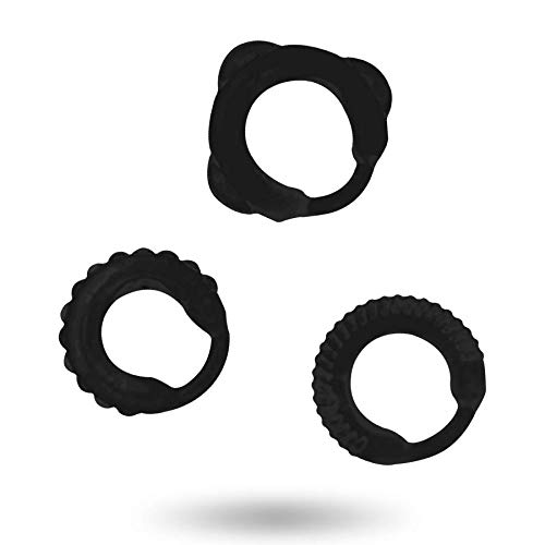Addicted Toys Set 3 Anillos Pene Negro