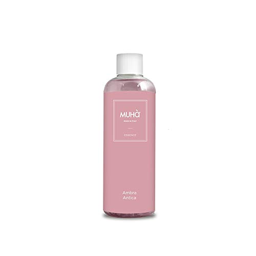 Muha' | Ricarica Per Diffusore, Profumatore Per Ambiente, Fragranza Ambra Antica, Formato Da 500 Ml