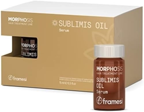 Framesi | New Morphosis Hair Treatment Line | Sublimis Oil Serum 6 X 15 Ml | Per Capelli Disidratati E Secchi