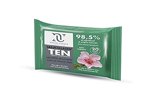 Natur Unique Ialucollagen Ten Salviette Struccanti Maxi 20-Pezzi - 120 G