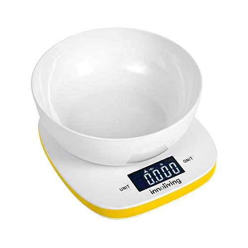 Innoliving Inn-132O Bilancia Da Cucina Digitale, Plastica, Bianco