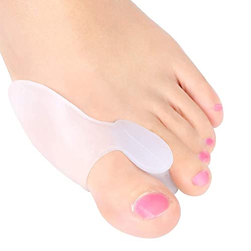 Tutore Alluce Valgo Correttore 6Pz - Separatore Dita Piede, Raddrizza Dita Silicone - Distanziatore, Divaricatore, Dita A Mortello Silicone