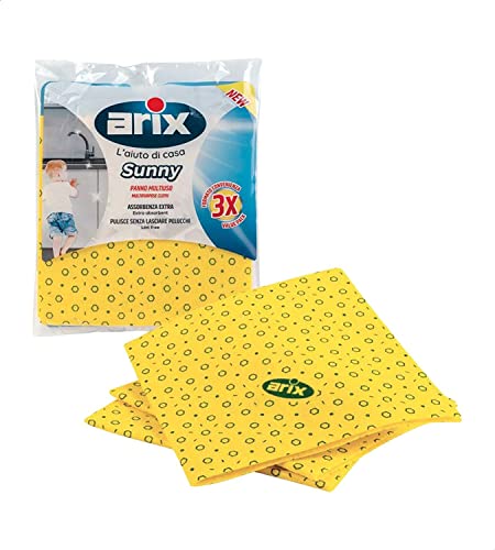 Arix Panno Multiuso Microfibra Giallo Sunny Pz.3