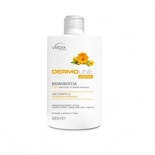 Vebix Dermoline - Bagnodoccia Lenitivo Alla Calendula, 500Ml