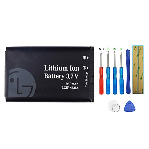 Swark Lgip-531A Sbpl0090501 - Batteria Compatibile Con Envoy 2 Un160, Envoy 3 Un170, Saber Un200 T-Mobile B450, Cricket B460, At&T B470, Ku250 Con Str