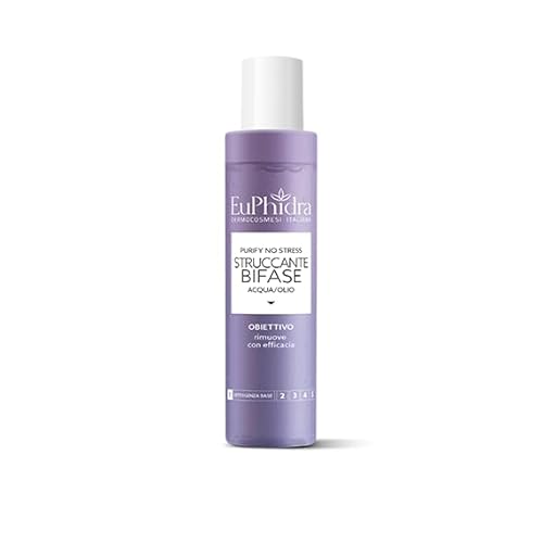 Euphidra Struccante Bifase Acqua/Olio Purify No Stress Rimuove Con Efficacia 150 Ml