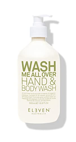 Eleven Australia Wash Me All Over Hand & Body Wash Orange & Coconut Oils Hydrate The Skin 500 Ml / 16.9 Fl Oz